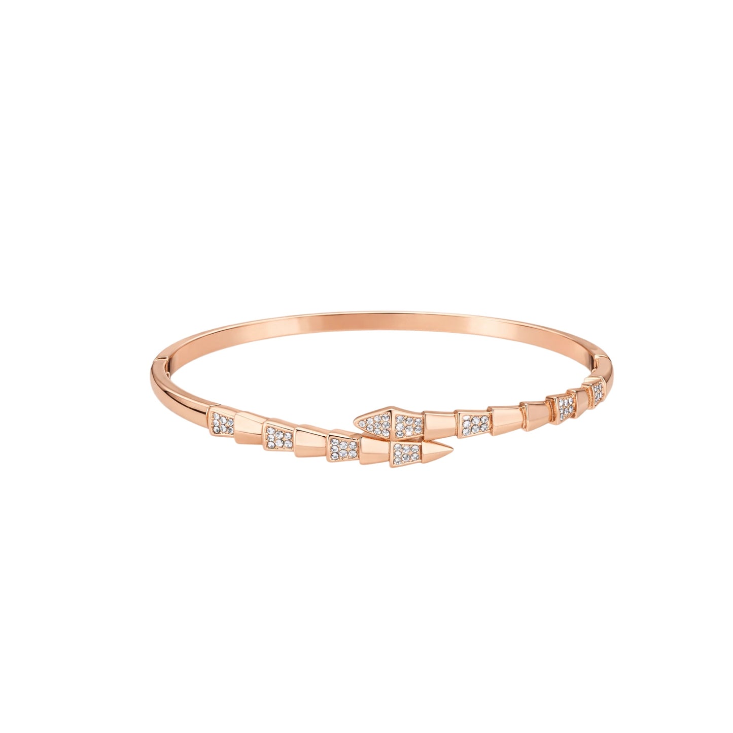 Blush Aura Bangle – Everyday Elegance in Silver & Rose Gold