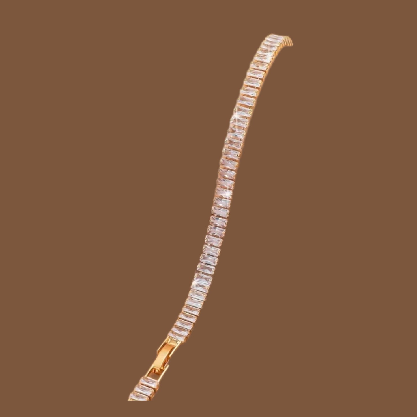 Gold Sparkle Tennis Bracelet