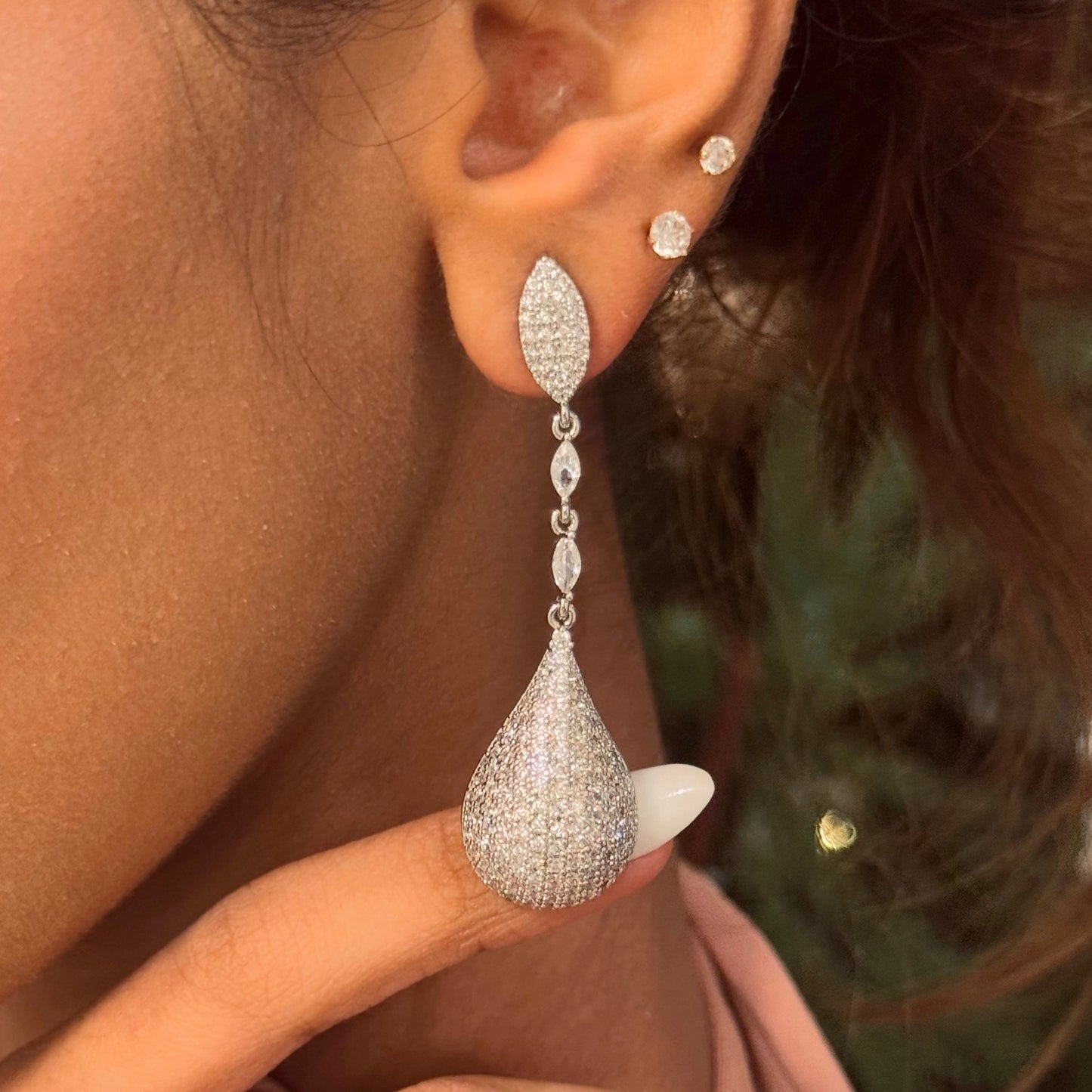 Frostline Drop Earrings