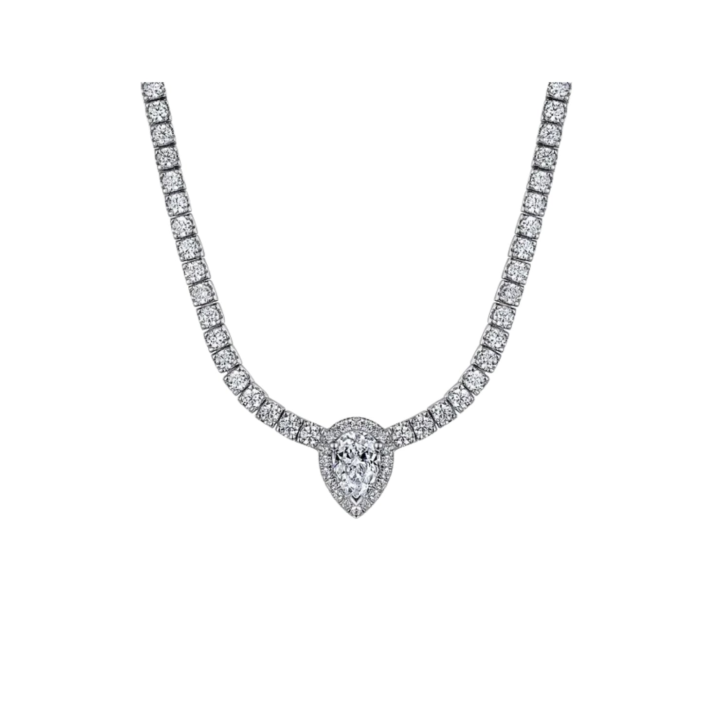 Winter Star Tennis Necklace