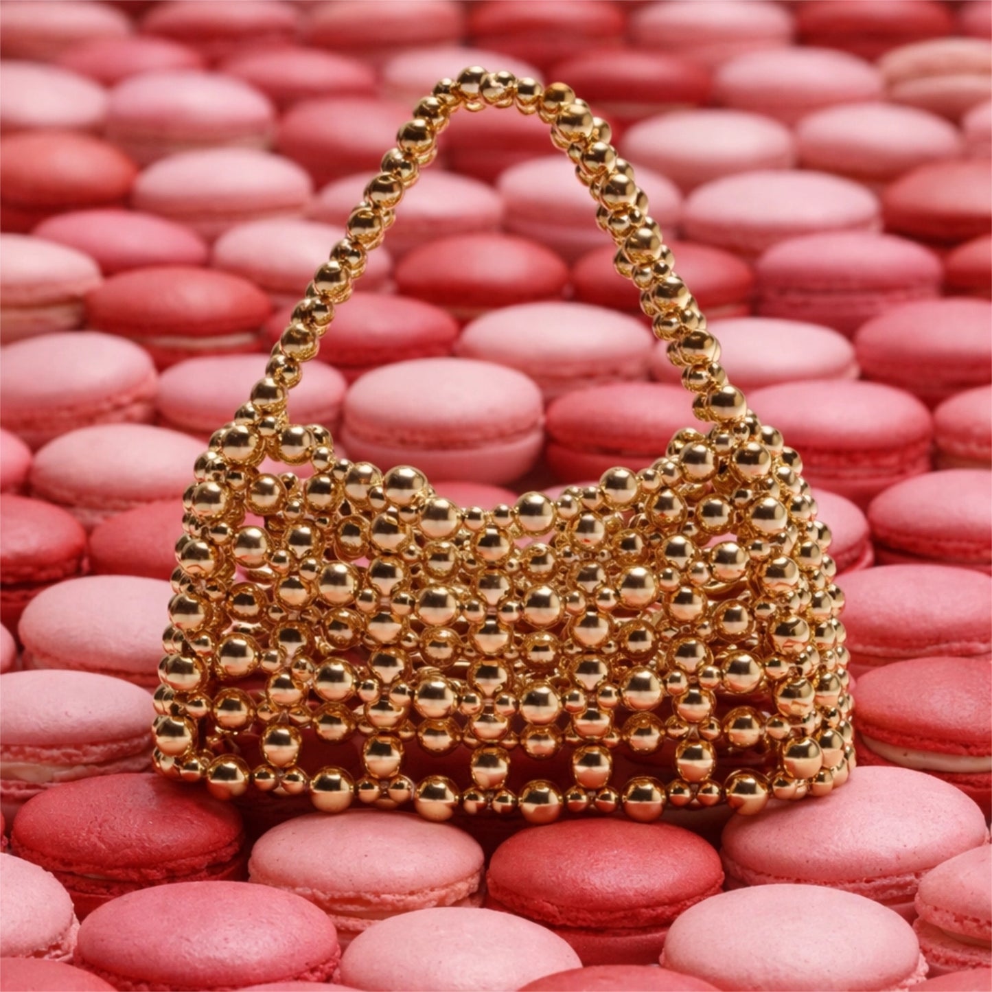 Veloura Beaded Clutch – Gold
