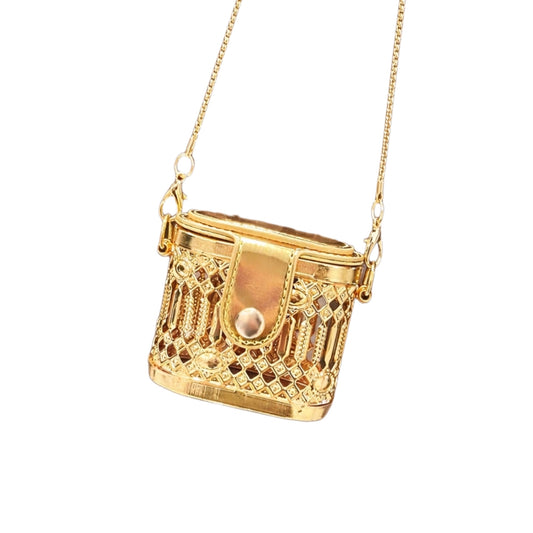 Auréa Mini Metal Bag – Gold