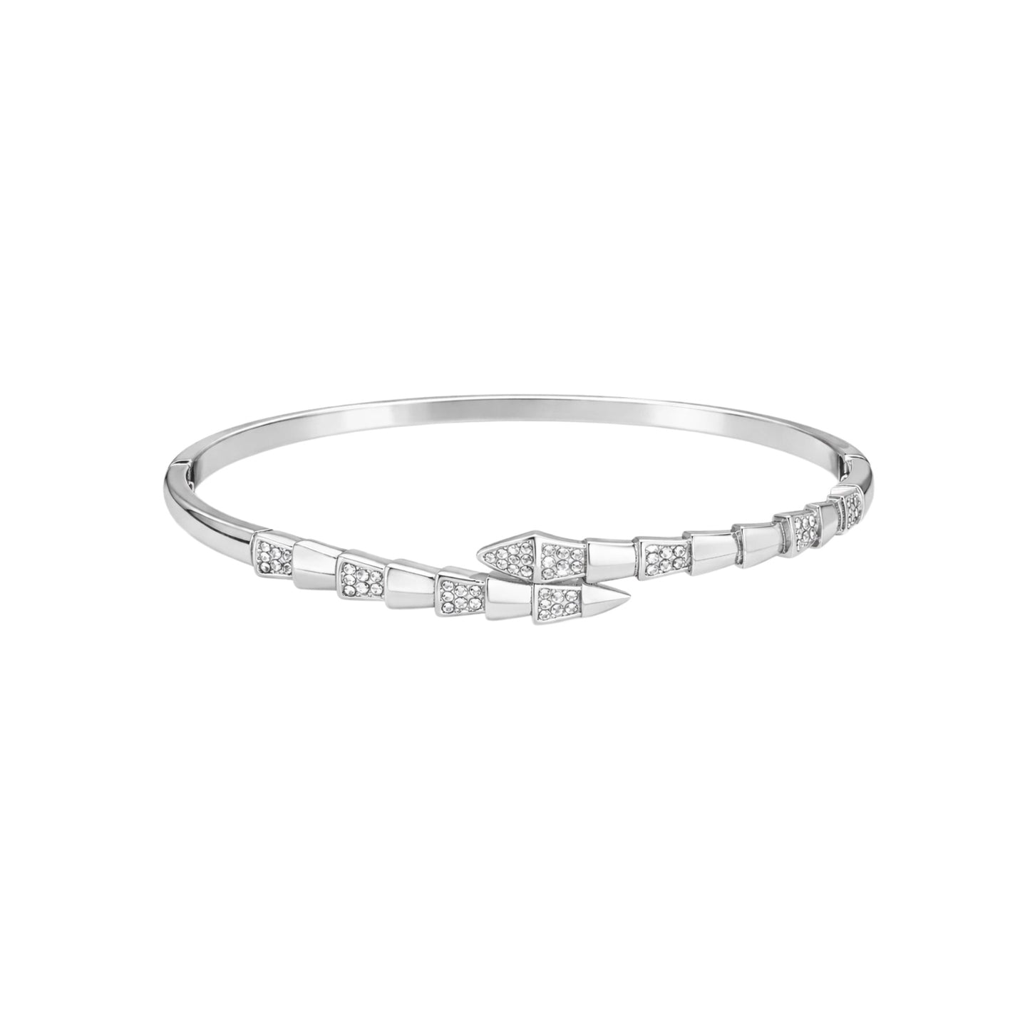 Blush Aura Bangle – Everyday Elegance in  Silver & Rose Gold
