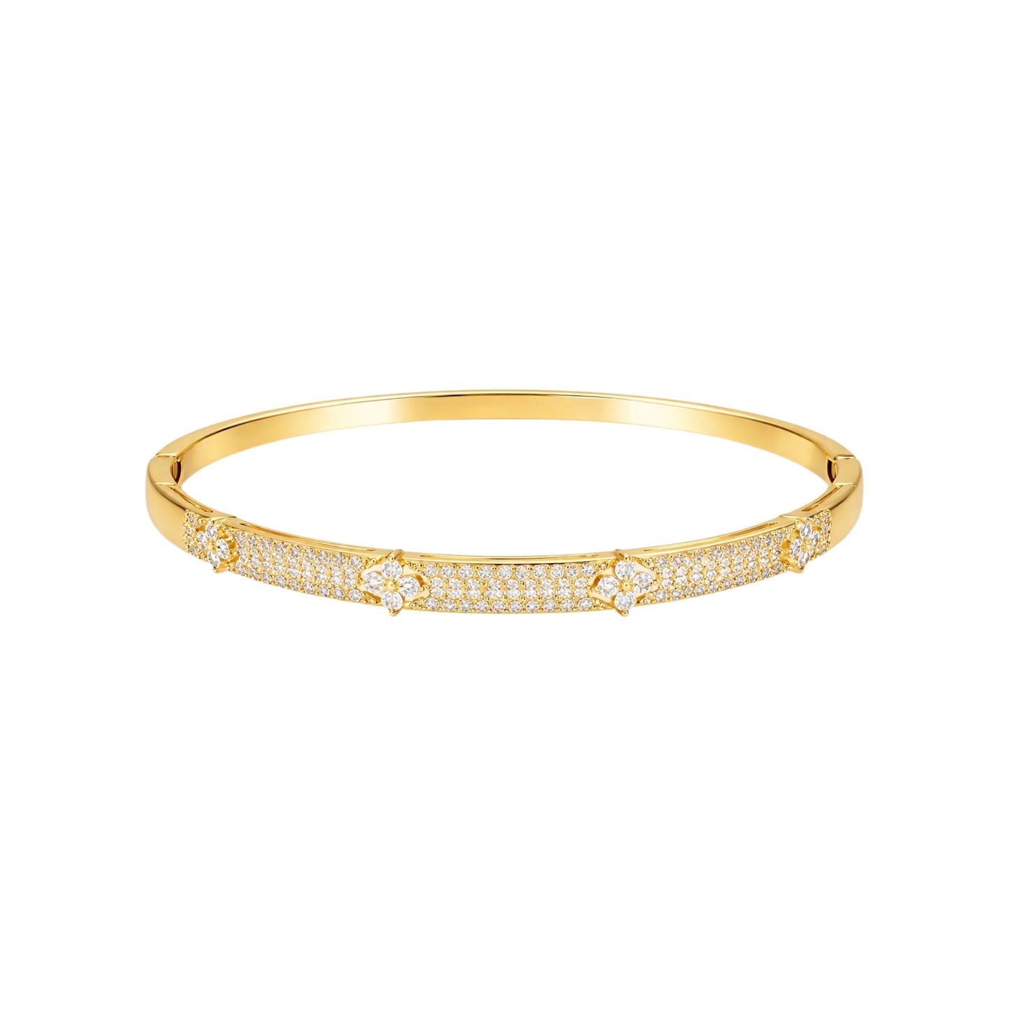 Flora Petite Bangle – Gold & Silver