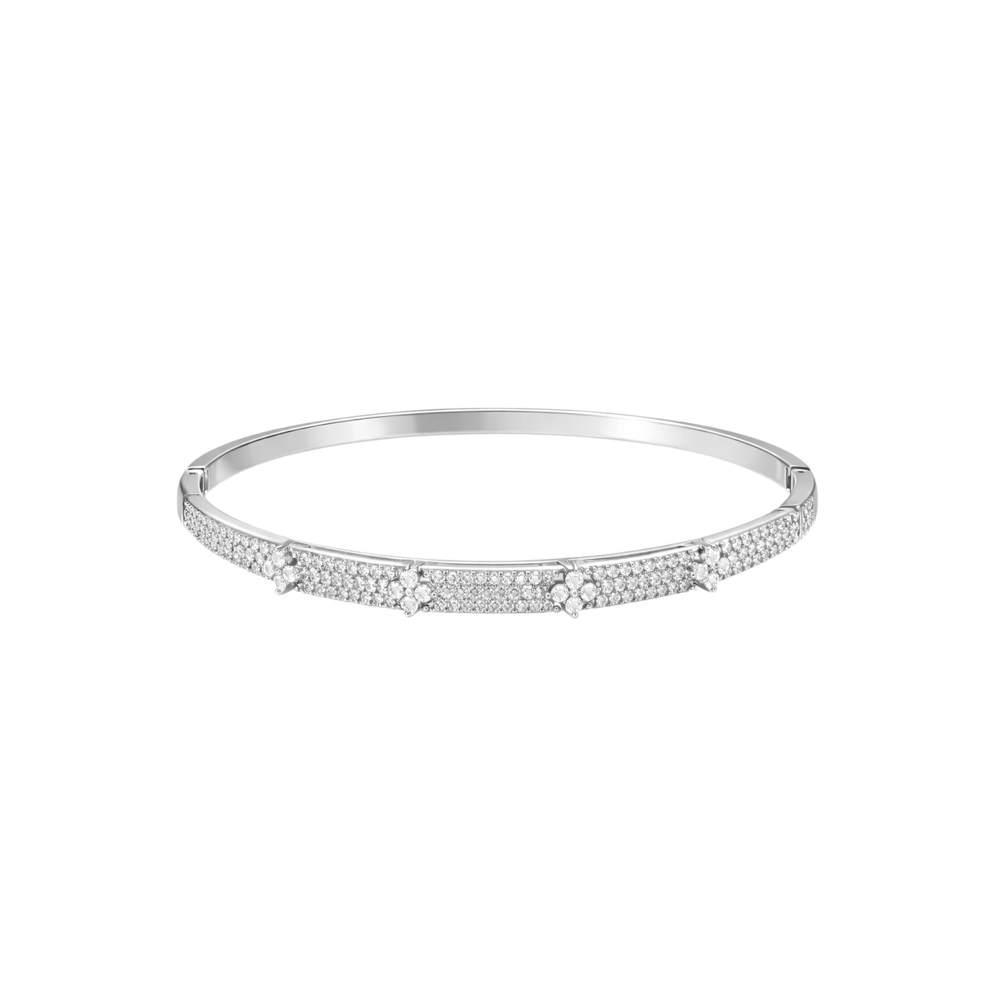 Flora Petite Bangle – Gold & Silver