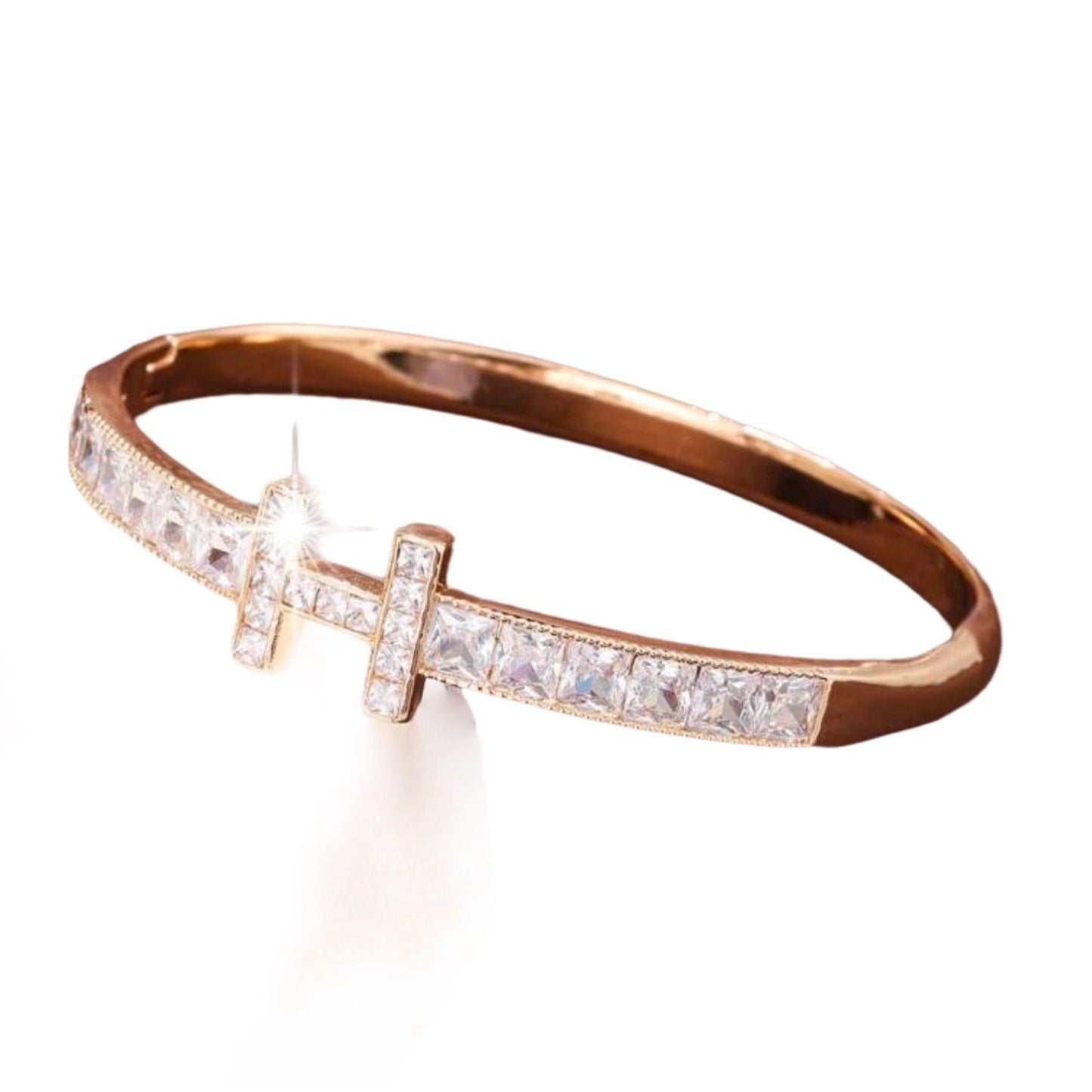 Hera Signature Bangle – Gold & Rose Gold