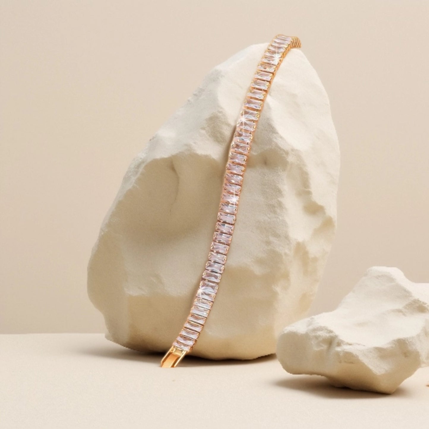 Gold Sparkle Tennis Bracelet