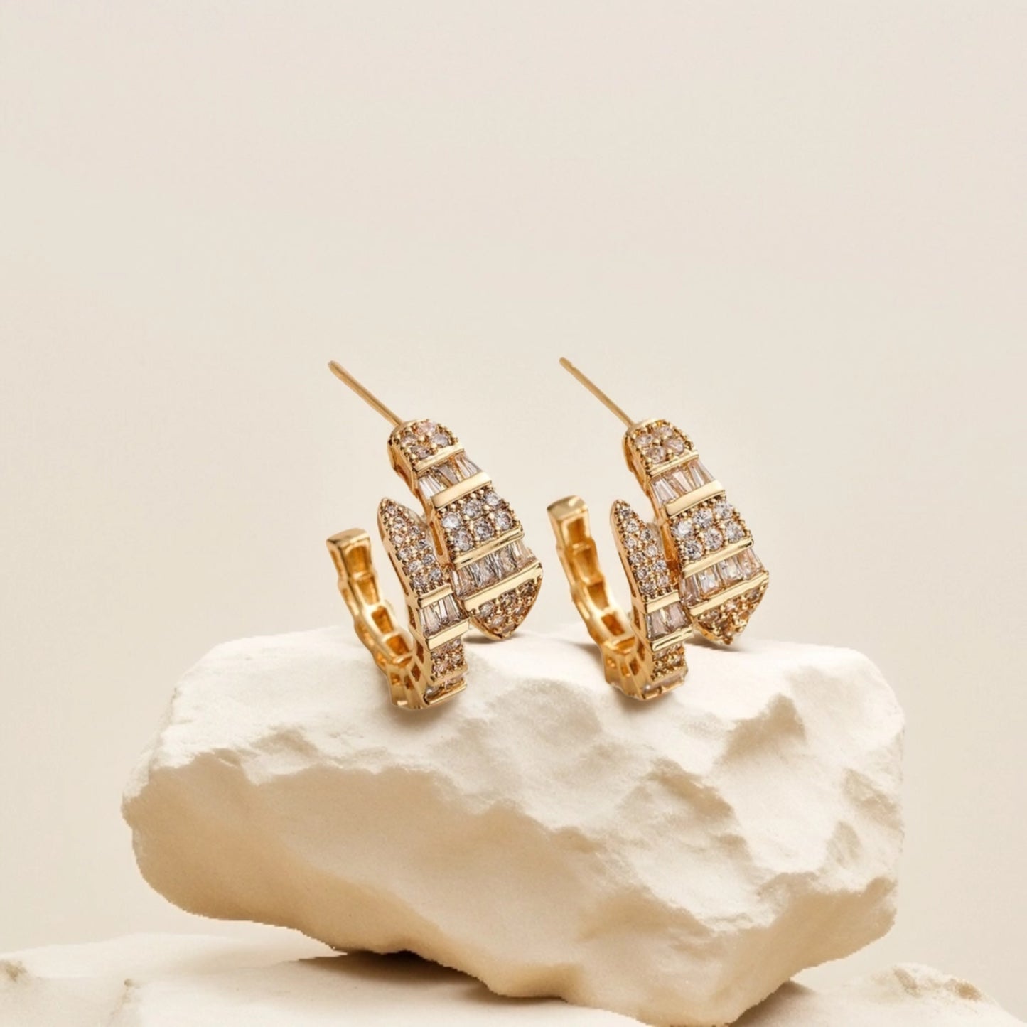 Lustra Luxe Gold Hoop Earrings