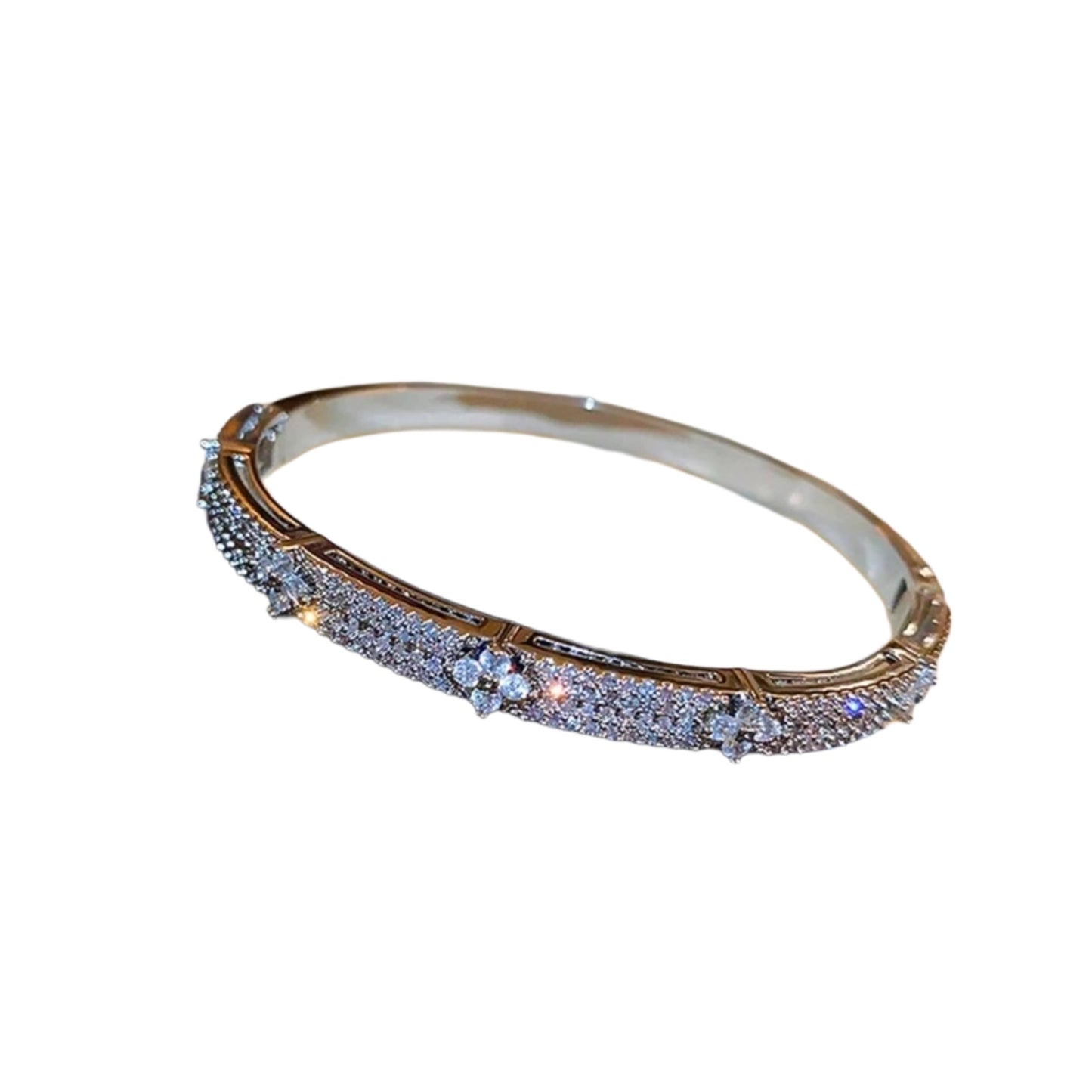Flora Petite Bangle – Gold & Silver