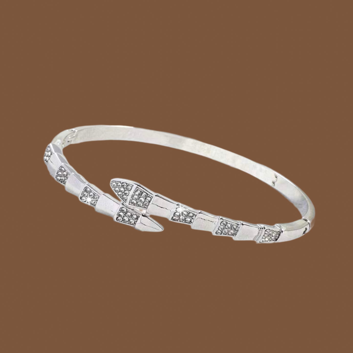 Blush Aura Bangle – Everyday Elegance in  Silver & Rose Gold